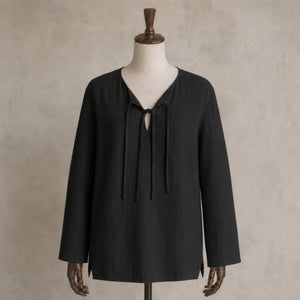 Odin Viking Linen Tunic, Black