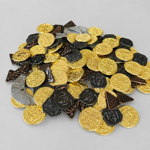 145 Pcs Metal DND Coins with Leather Pouch