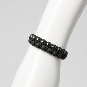 Handcrafted Double Row Natural Stone Bracelet, Unisex