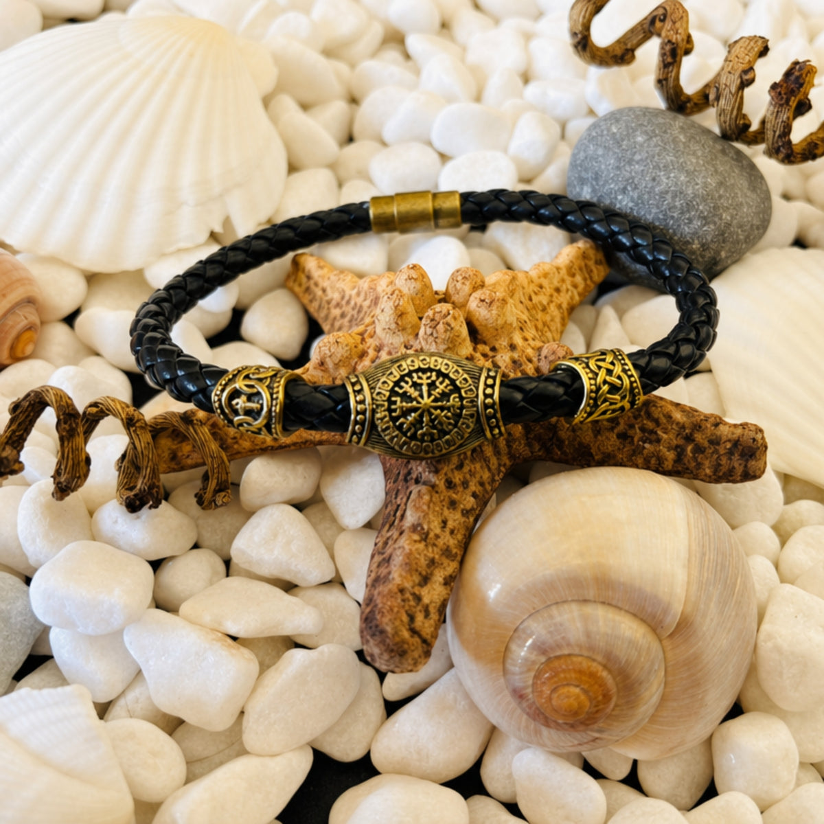 Viking Norse Runes Amulet Bracelet