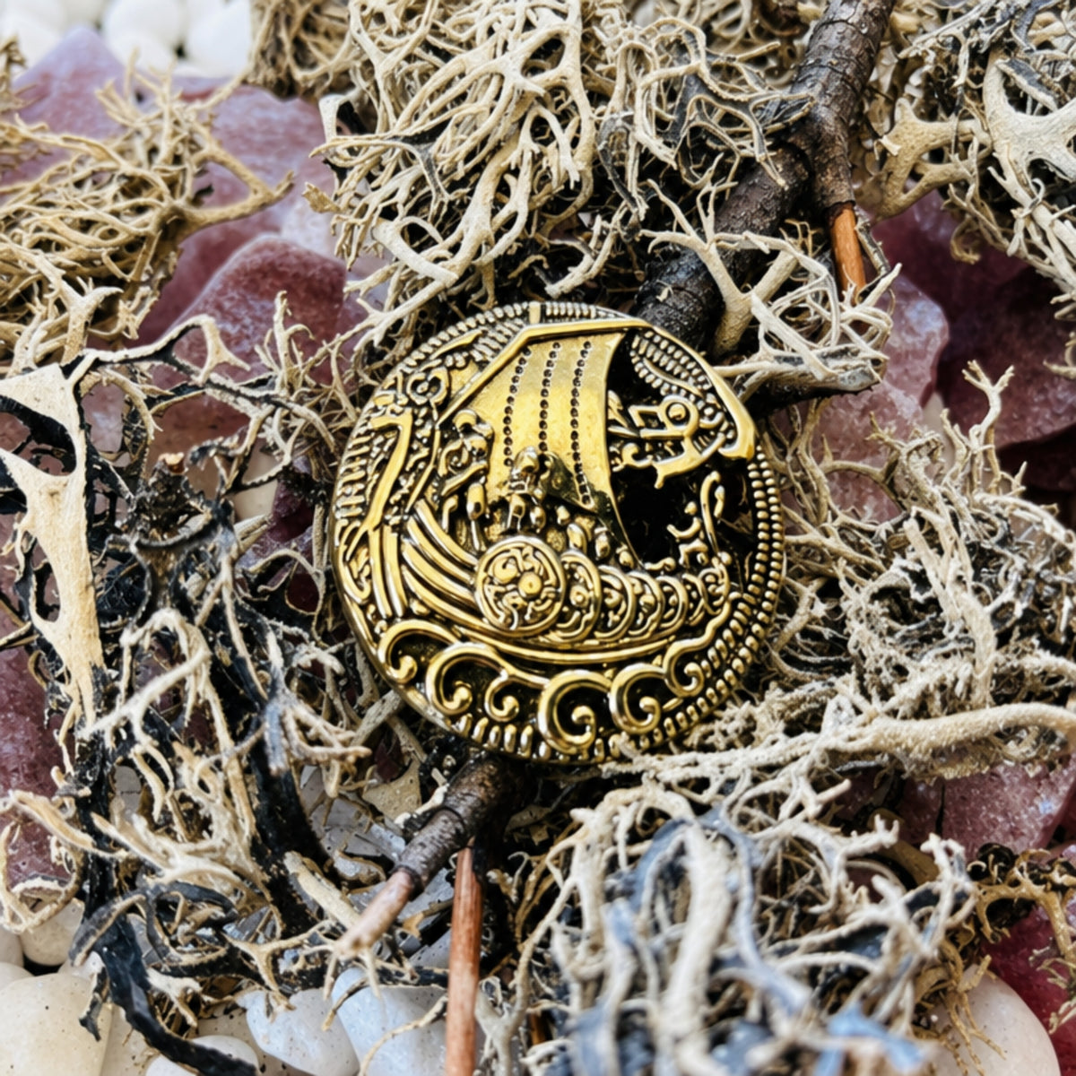 Viking Coat Brooch Scandinavian Talisman