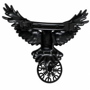 Nordic Raven Hair Clip, Black