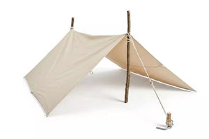 Storage tarpaulin/shade sail with metal rings