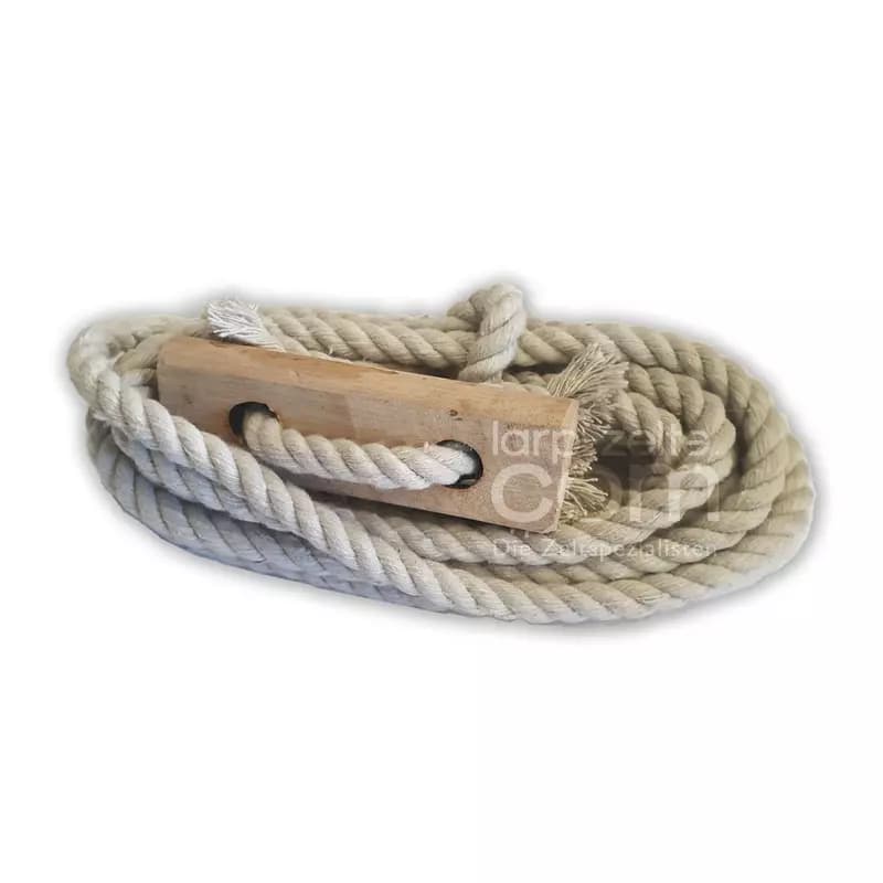 Cotton rope, 3.60 meters with tent tensioner